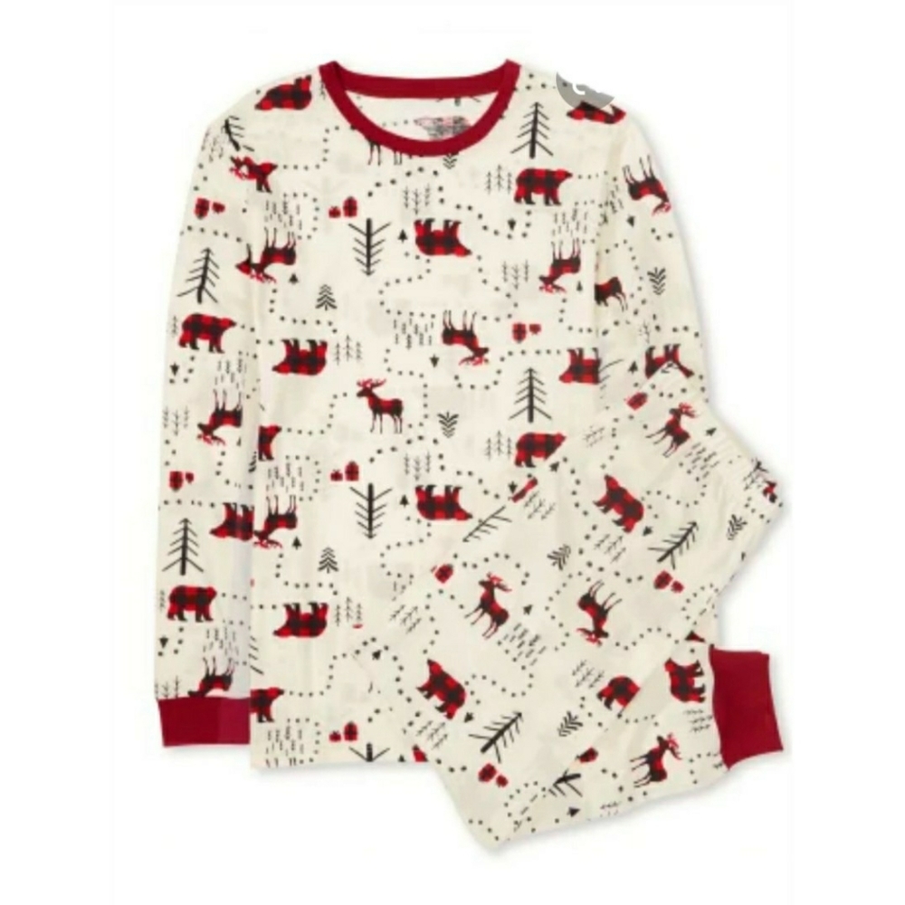 NWT Unisex Adult Winter Forest Cotton Pajamas
